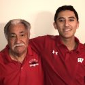 Luciano Barraza, left, will participate in the UW–Madison 2017 winter commencement ceremony largely due to the initiative and perseverance of his grandson, Raul Correa, right, a high school senior in San Antonio, Texas.