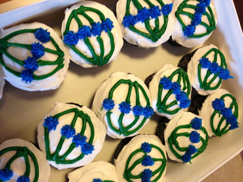 Photo: Cupcakes showing the mitotic spindle