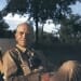Photo: Aldo Leopold sitting in a chair outdoors