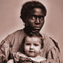 Photo: Image of female slave and child, from book cover