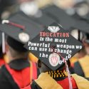 Photo of mortarboard that reads, 