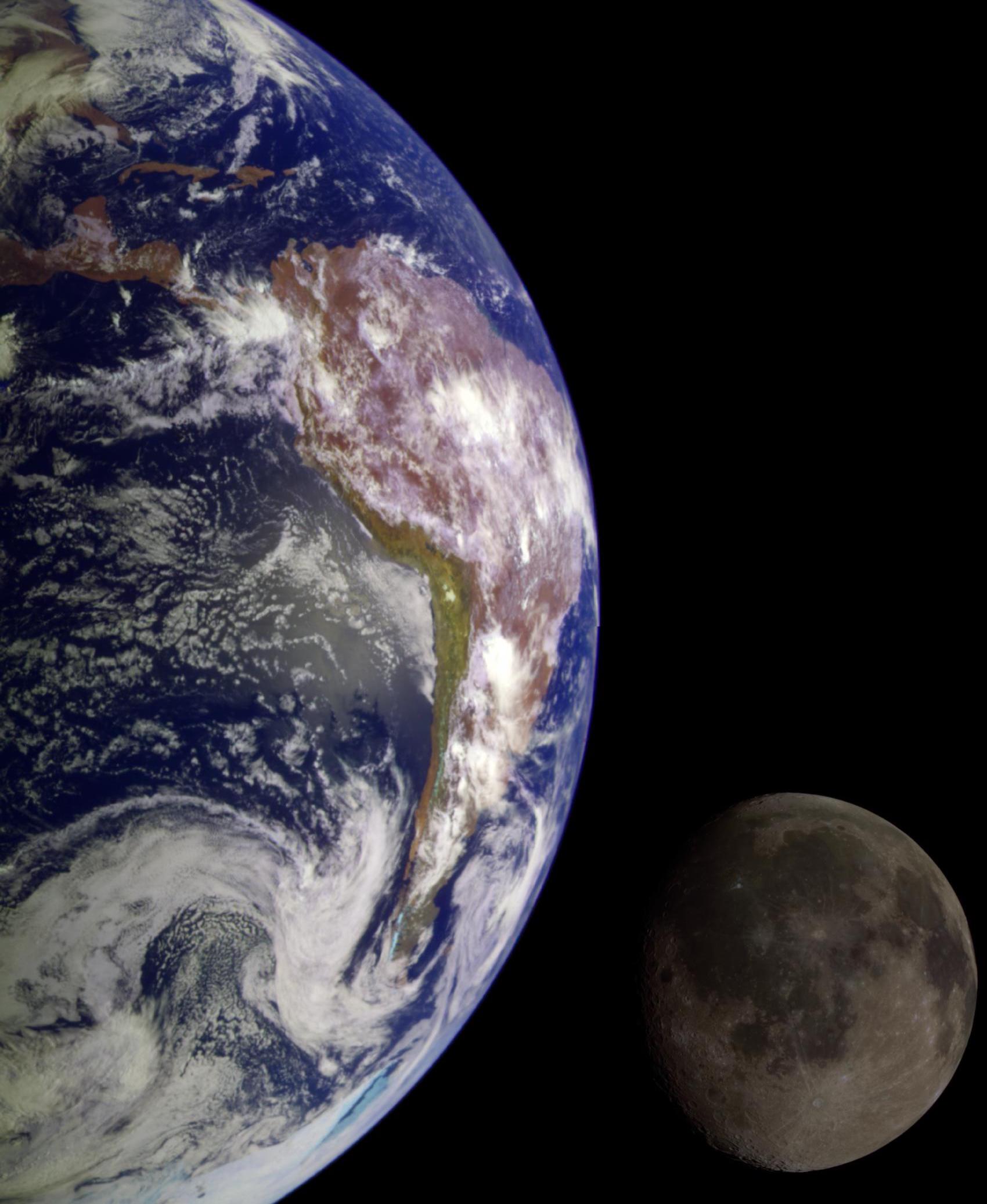 Earth And Moon Pictures From Space