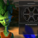 Image: Still image of alien with grid to 