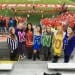 Students dressed up as the student section, at Camp Randall Stadium.