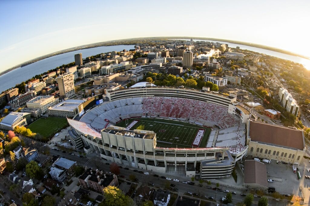 Photo: Aerial view of Camp Randall Stadium