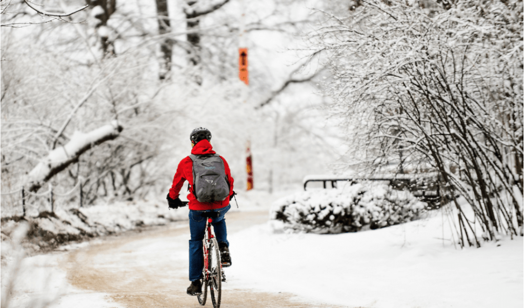 Tried-and-true tips for staying warm and safe while biking through winter