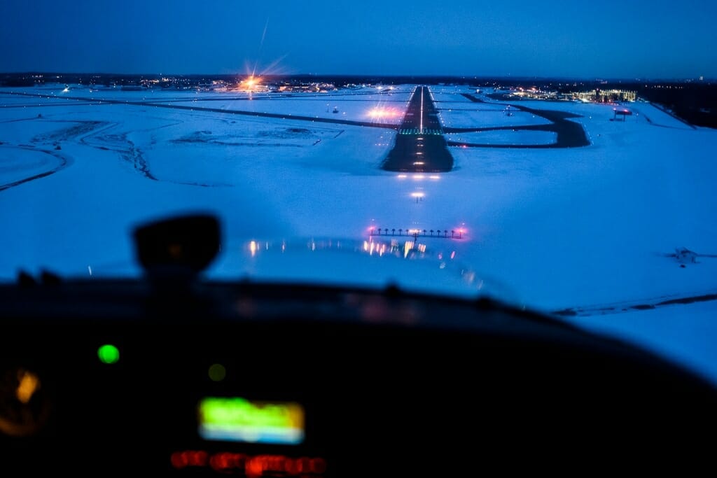 Photo: Plane on runway