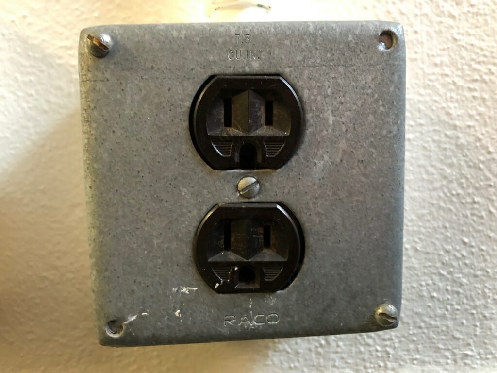 An electrical outlet