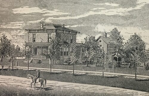 Illustration: Engraving of house
