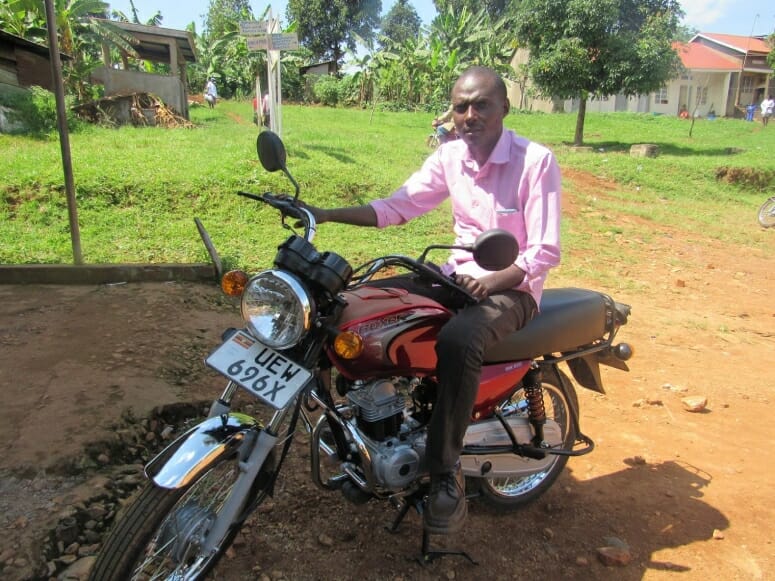 Using motorcycles and 55cent payments, Uganda groups maps route to