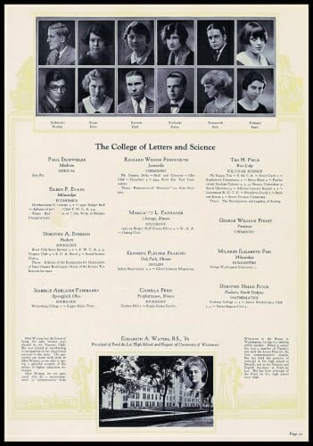 Photo: An old yearbook page.