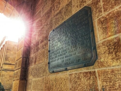 Photo: Plaque on wall