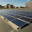Photo: A solar array on Gordon Dining & Event Center.