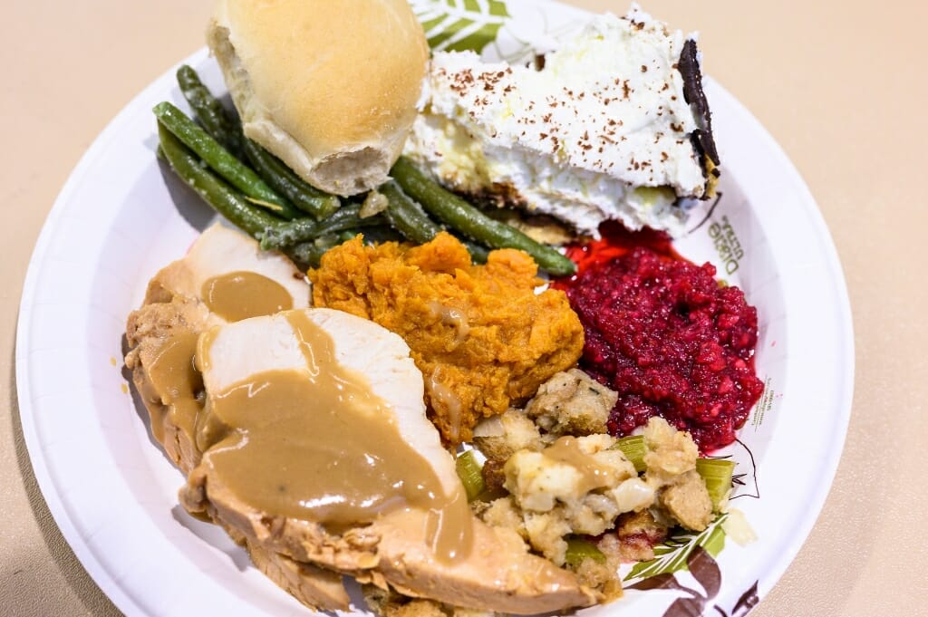 Photo: Turkey dinner on plate