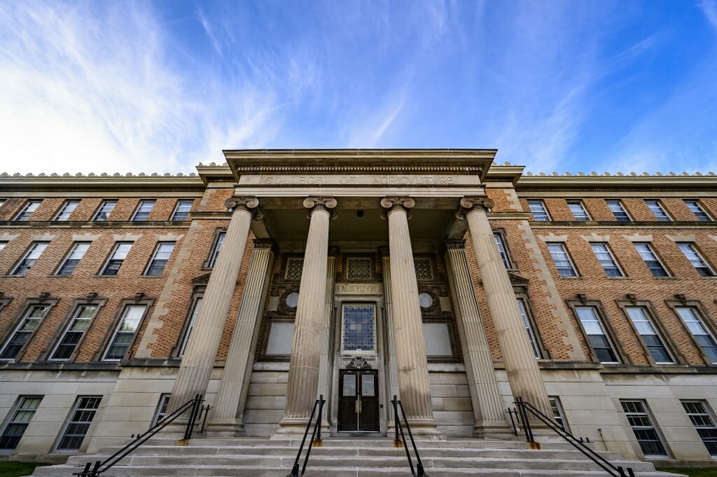 Agriculture Hall, home to the College of Agricultural and Life Sciences. (Photo by Bryce Richter / UW-Madison)