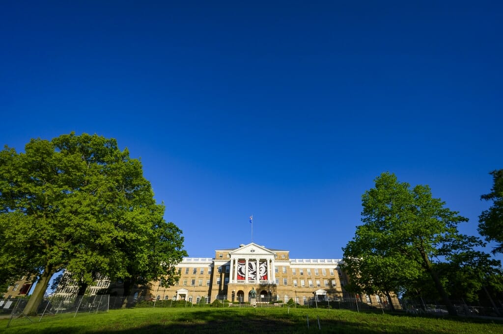 Bascom Hall, home to the Graduate School and a number of administrative offices, including the Chancellor's office.