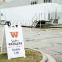 A mobile lab run by University of Illinois System subsidiary Shield T3 was set up Friday in Lot 64 near the WARF building. The lab will conduct diagnostic PCR testing of saliva samples collected at sites across campus from students and employees starting in January.
