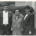 Barbara Medina with her father and grandfather. in 1992 in Milwaukee.