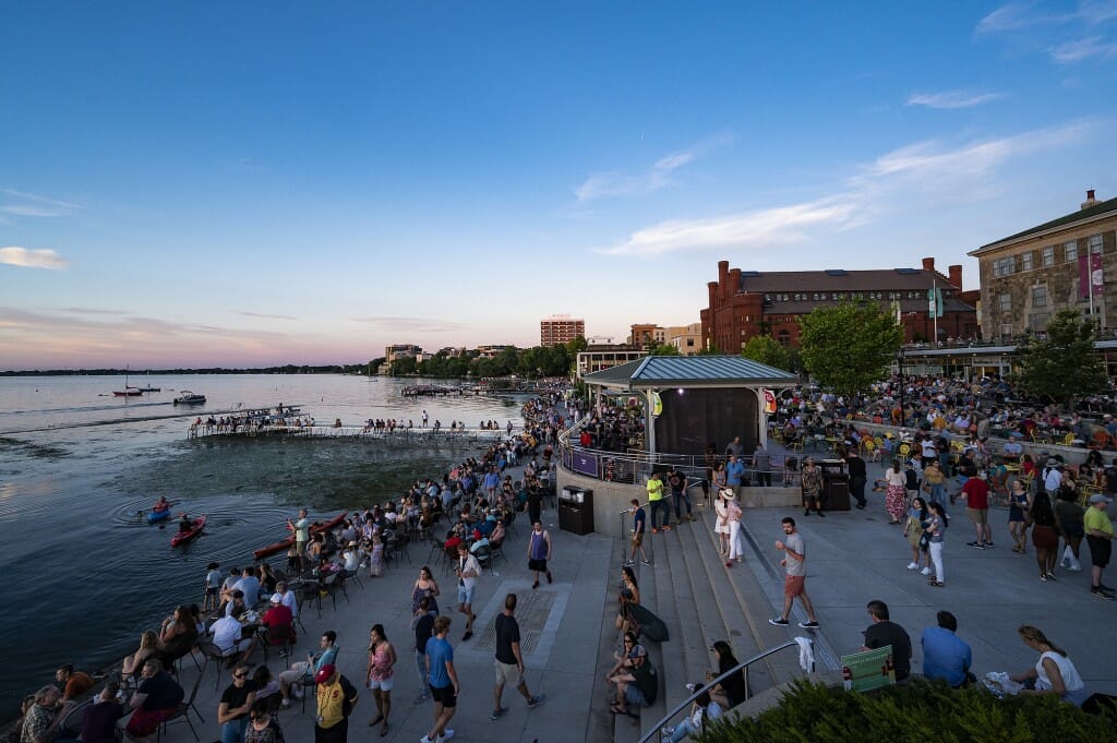 What better way to end a perfect summer day than listening to jazz along the shores of Lake Mendota?