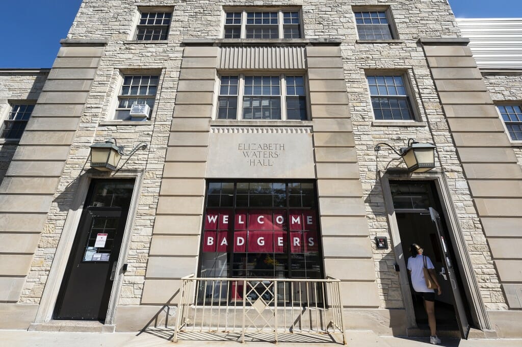 Entering the halls of academia — in this case, Waters Residence Hall — is a solemn occasion for new students.