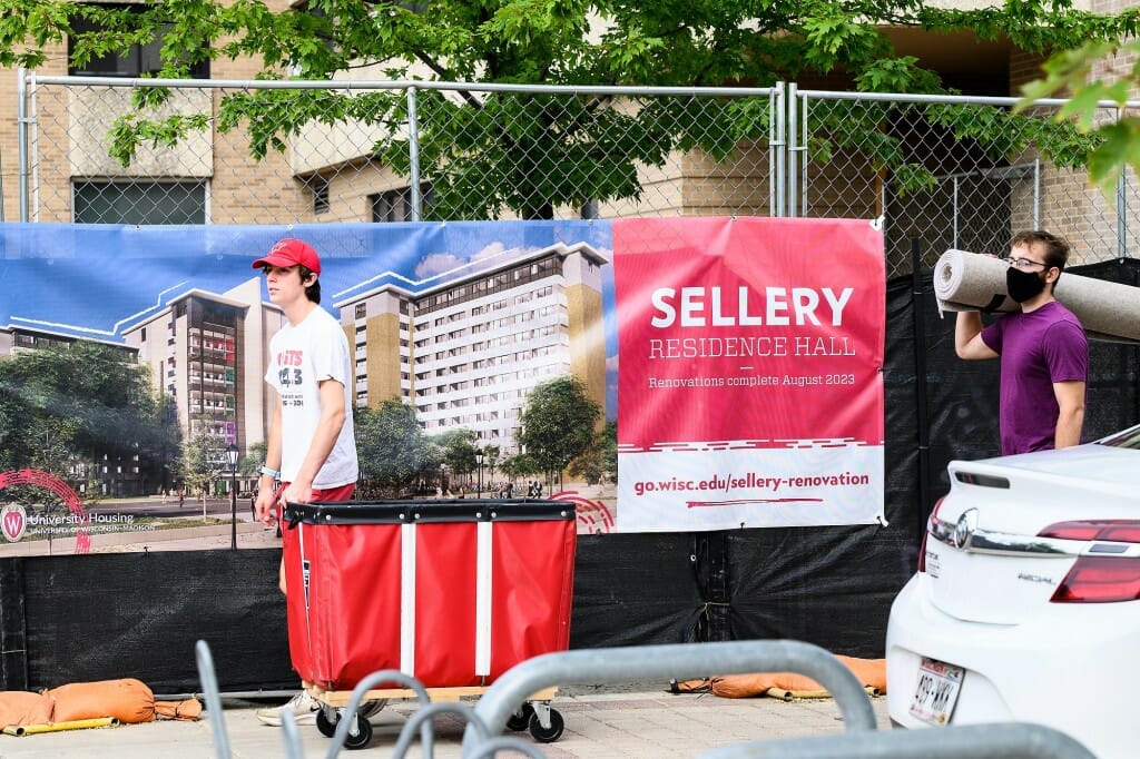 Students moving into Sellery will get to see the residence hall undergo renovations.