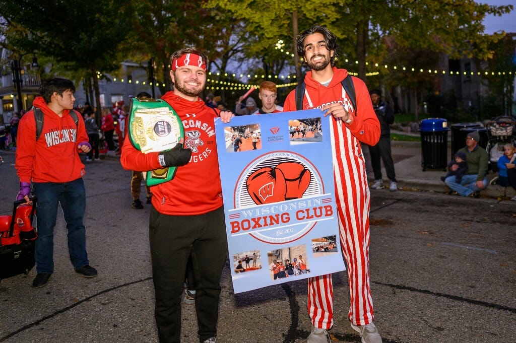 Members of the UW Boxing Club represent.