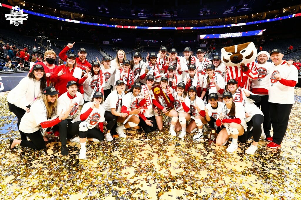 Wisconsin beats Nebraska for Badgers' first NCAA volleyball title