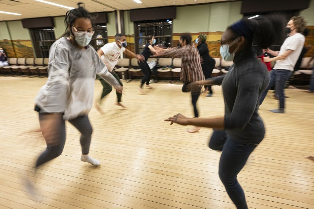 Students and participants learned West African, Afro-Caribbean Dancehall, and Hip Hop dance forms.