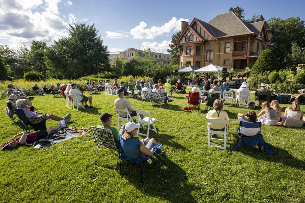 The weather was ideal for the July 24 concert.