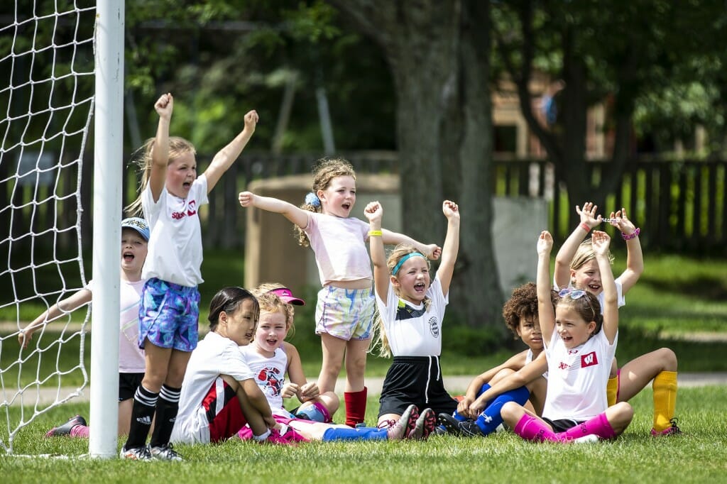 There was no shortage of team spirit at soccer camp.