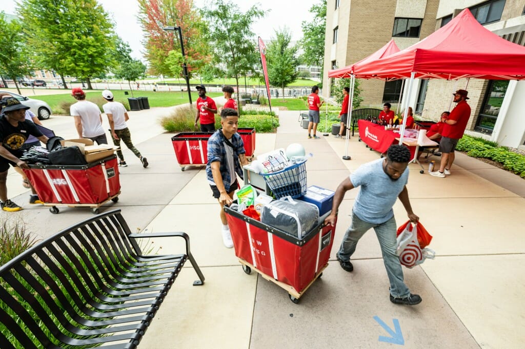 Get help where it's offered. Badger Buddies and others give tips and help students move in.