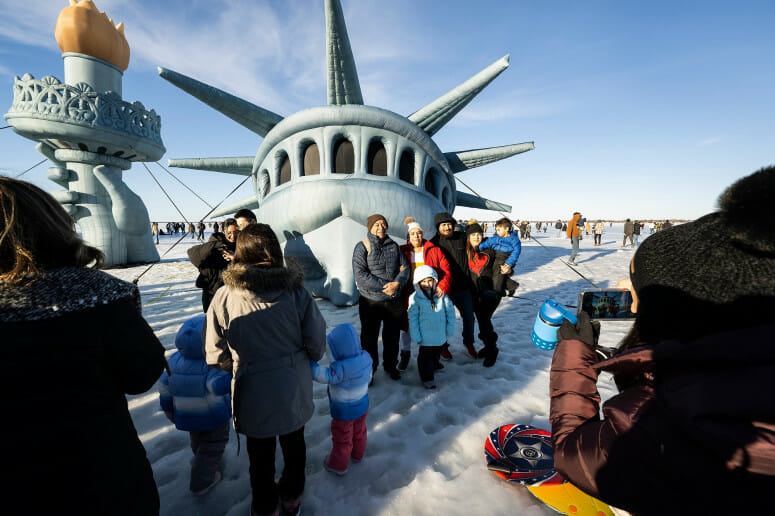 Winter Carnival Snow fun that grows and flows