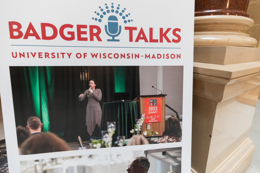 A Badger Talks Booth is shown.