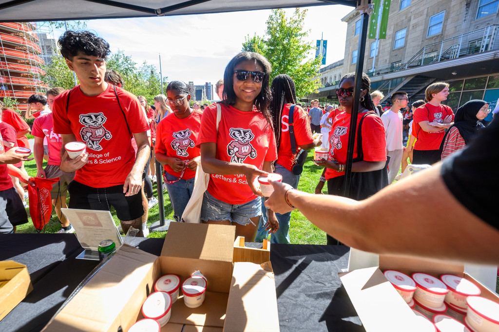 Students get ice cream.