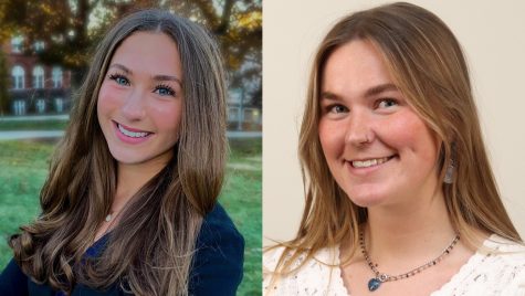 Headshots of two women are pictured side by side.