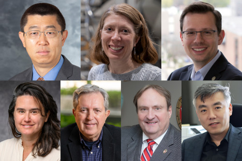 Headshot photos of the seven UW-Madison faculty elected AAAS fellows.