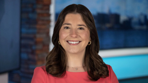 Emma Hietpas smiles for a photo taken in the WKOW studio