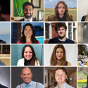 A composite image shows headshots of 16 notable grads in four rows of four.