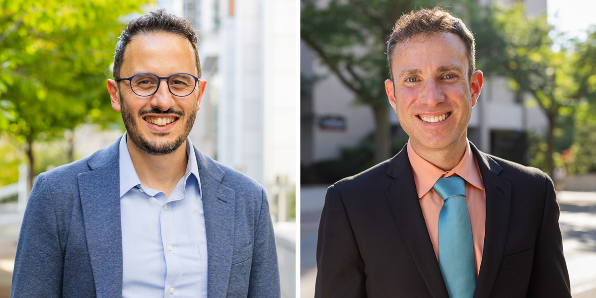 Photo portraits of Sébastien Phillipe and Ángel F. Adames Corraliza