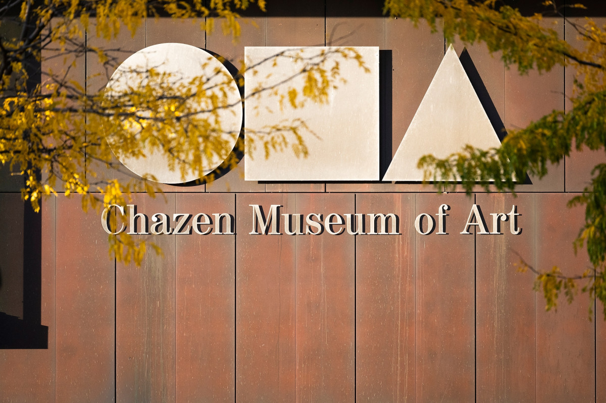 Building facade with the Chazen Museum of Art signage