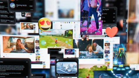 A composite image of screenshots from various social media channels.