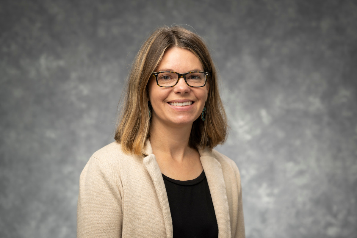 Portrait of Sarah Barber, new vice provost for academic affairs and chief of staff in the Office of the Provost.