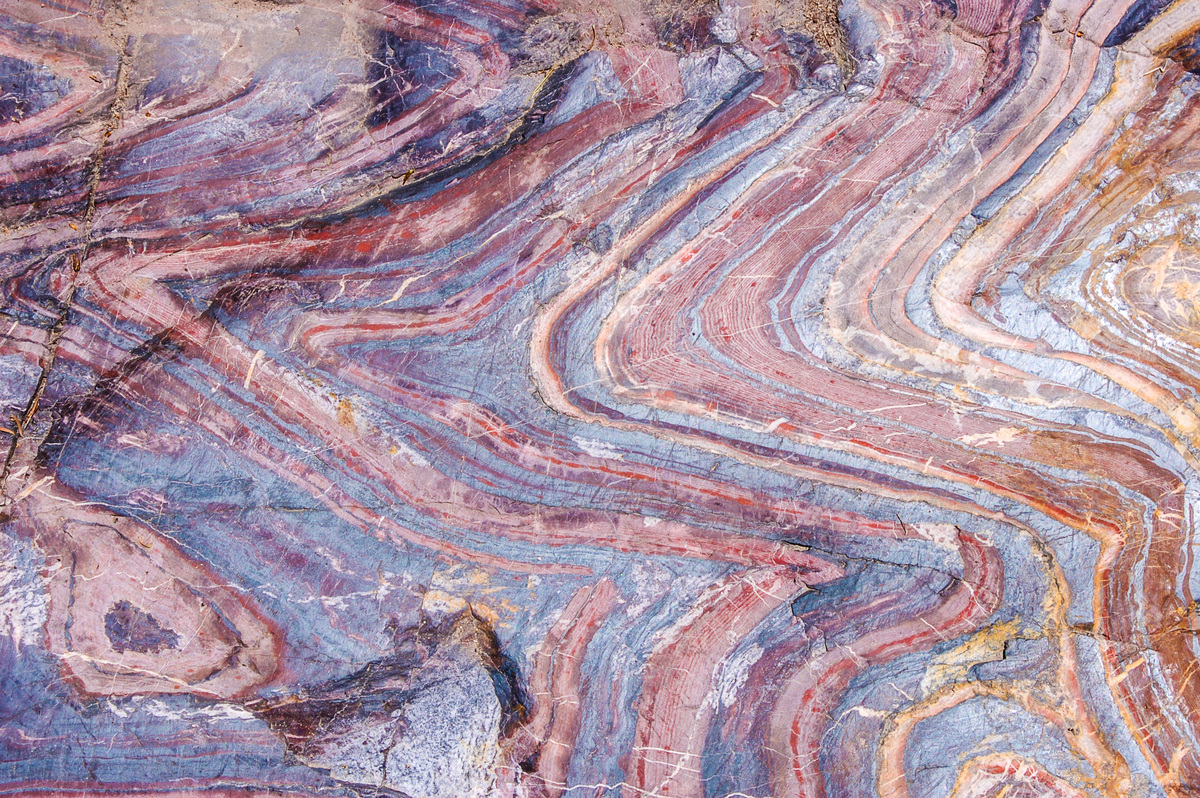 Photo: Banded iron formations in Minnesota